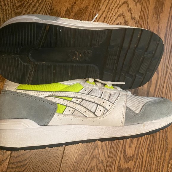 Asics Gel Running Shoe White Neon Yellow 40 - Picture 3 of 4